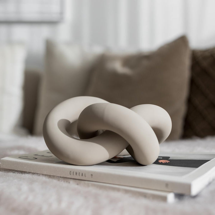 Cooee Design Dekoobjekt Knot Sand | groß 19 cm