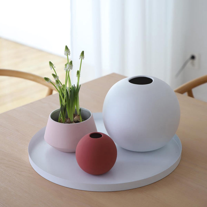 Cooee Design Tablett Circle Weiß | groß 40 cm