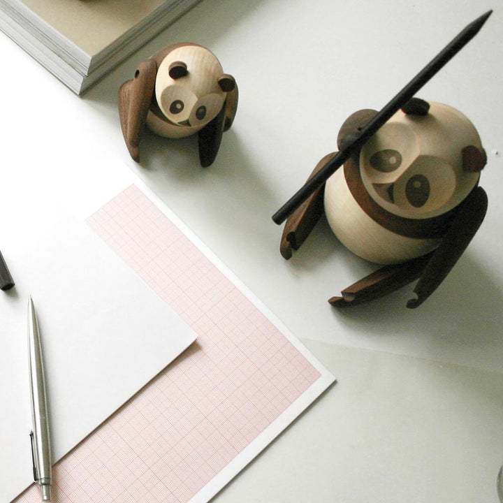 ArchitectMade Panda - Holzfigur, groß, 15 cm