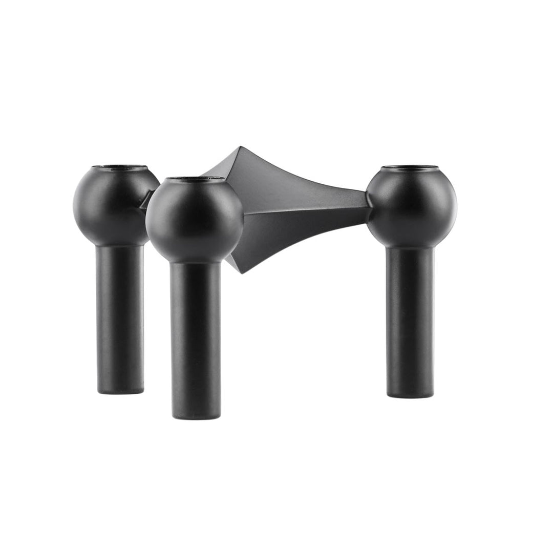 STOFF Nagel Kerzenhalter schwarz matt