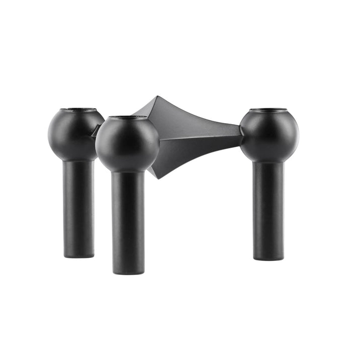 STOFF Nagel Kerzenhalter schwarz matt