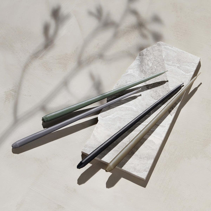 STOFF Nagel Kerzen 6er-Set Taupe