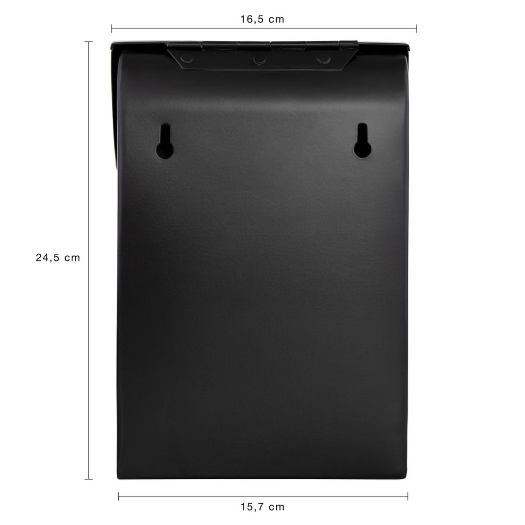 Bruka Design Kinder Briefkasten Mini Schwarz Matt