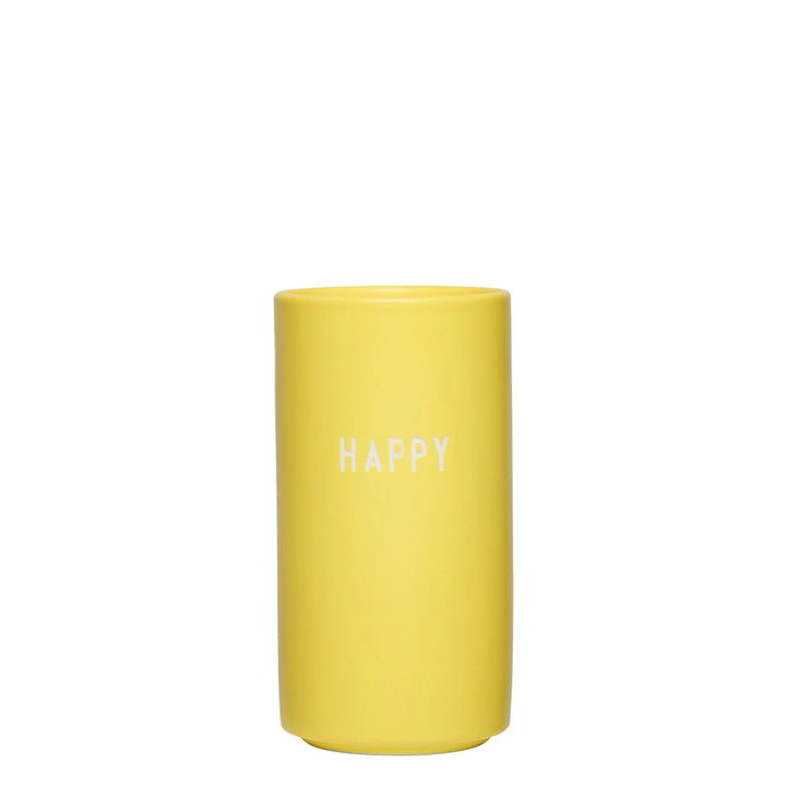 Design Letters Vase HAPPY - Gelb