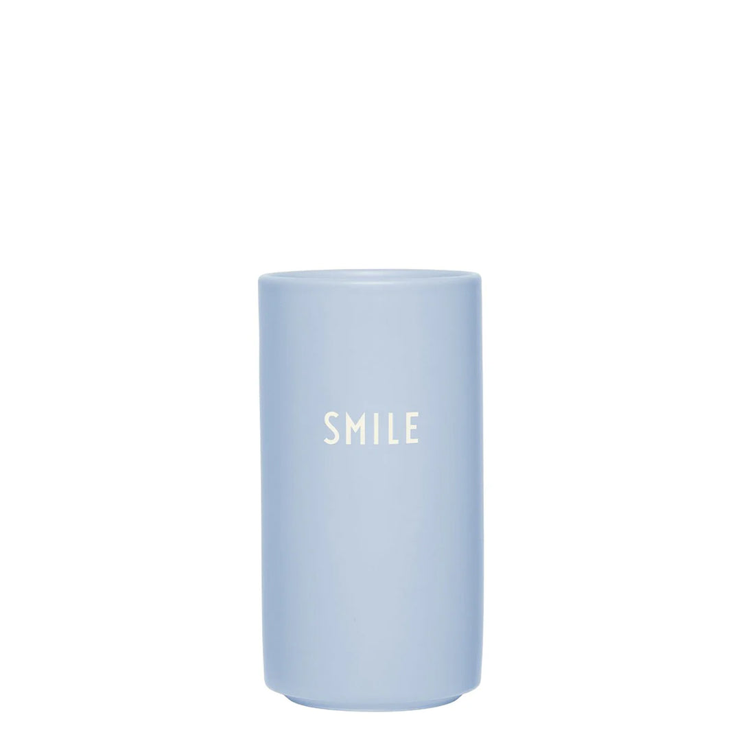 Design Letters Vase SMILE - Sky Blue
