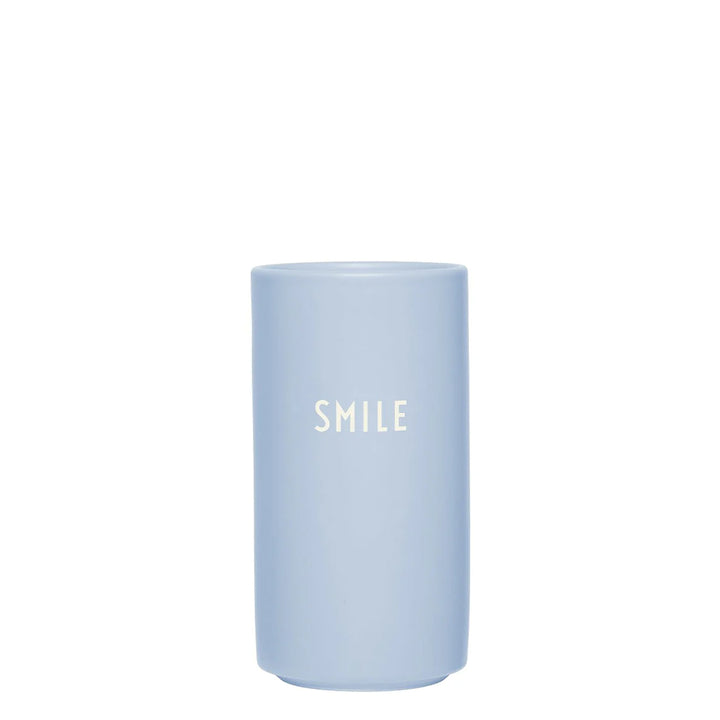 Design Letters Vase SMILE - Sky Blue