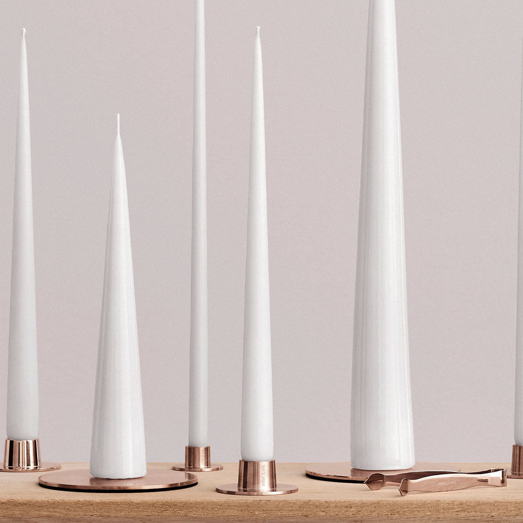 Ester &amp; Erik Kerzenhalter rosegold Medium glänzend