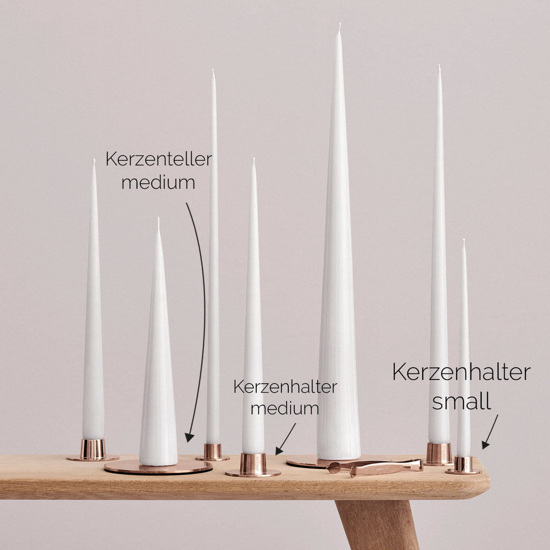 Ester &amp; Erik Kerzenhalter rosegold