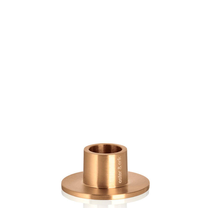Ester &amp; Erik Kerzenhalter small Roségold glänzend klein