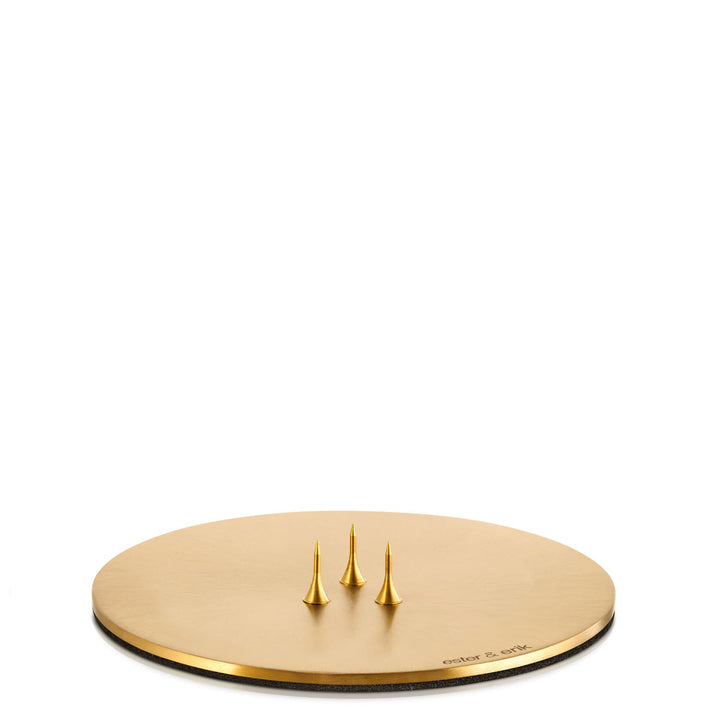 Ester &amp; Erik Kerzenteller gold matt small 9 cm