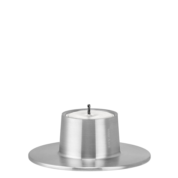 ester &amp; erik Outdoor Kerzenhalter Matt Silber Small Klein 16 cm