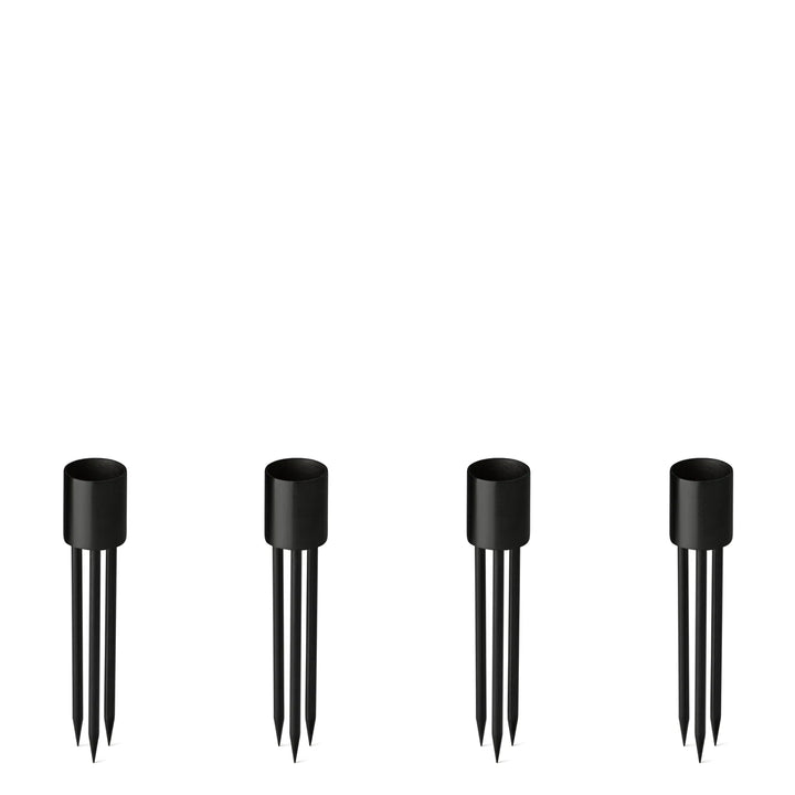 ester &amp; erik Steckkerzenhalter schwarz small 4er Set