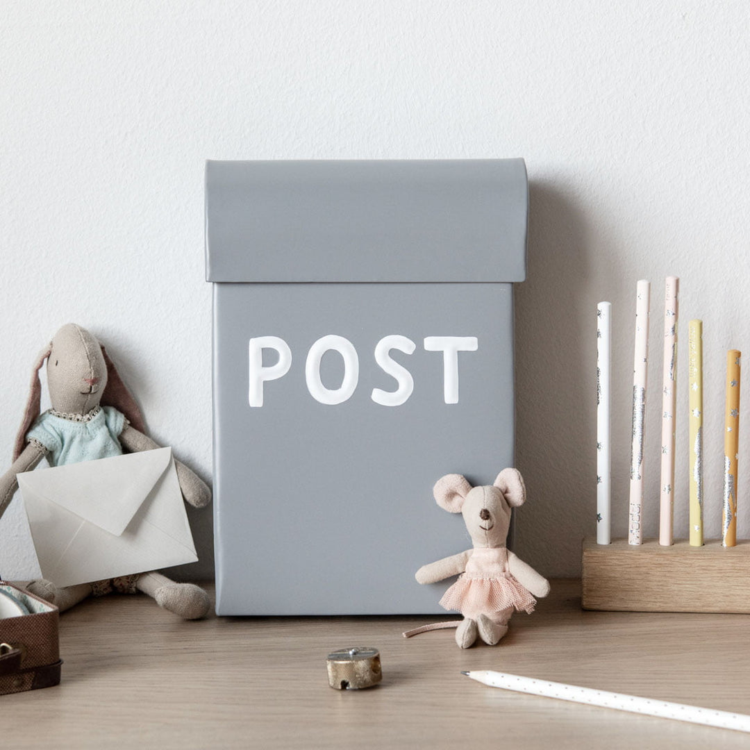 Kleiner Briefkasten Metall grau