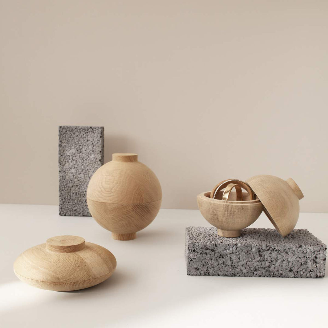 Kristina Dam Wooden Sphere Aufbewahrung Eiche Ø 12 cm