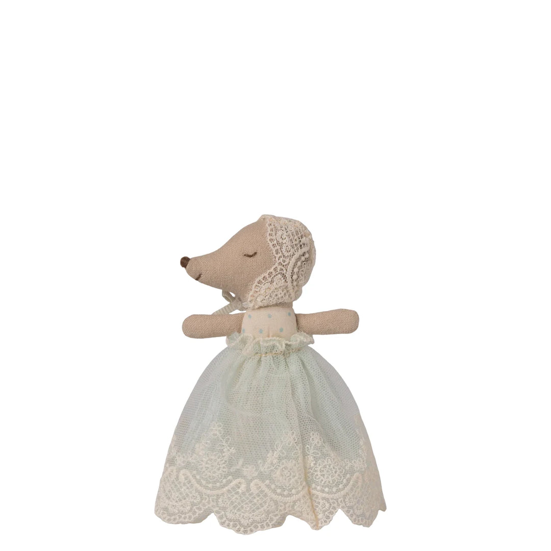 Maileg Baby Maus Kleid Minze Taufkleid hellblau Fest 17-6000-01