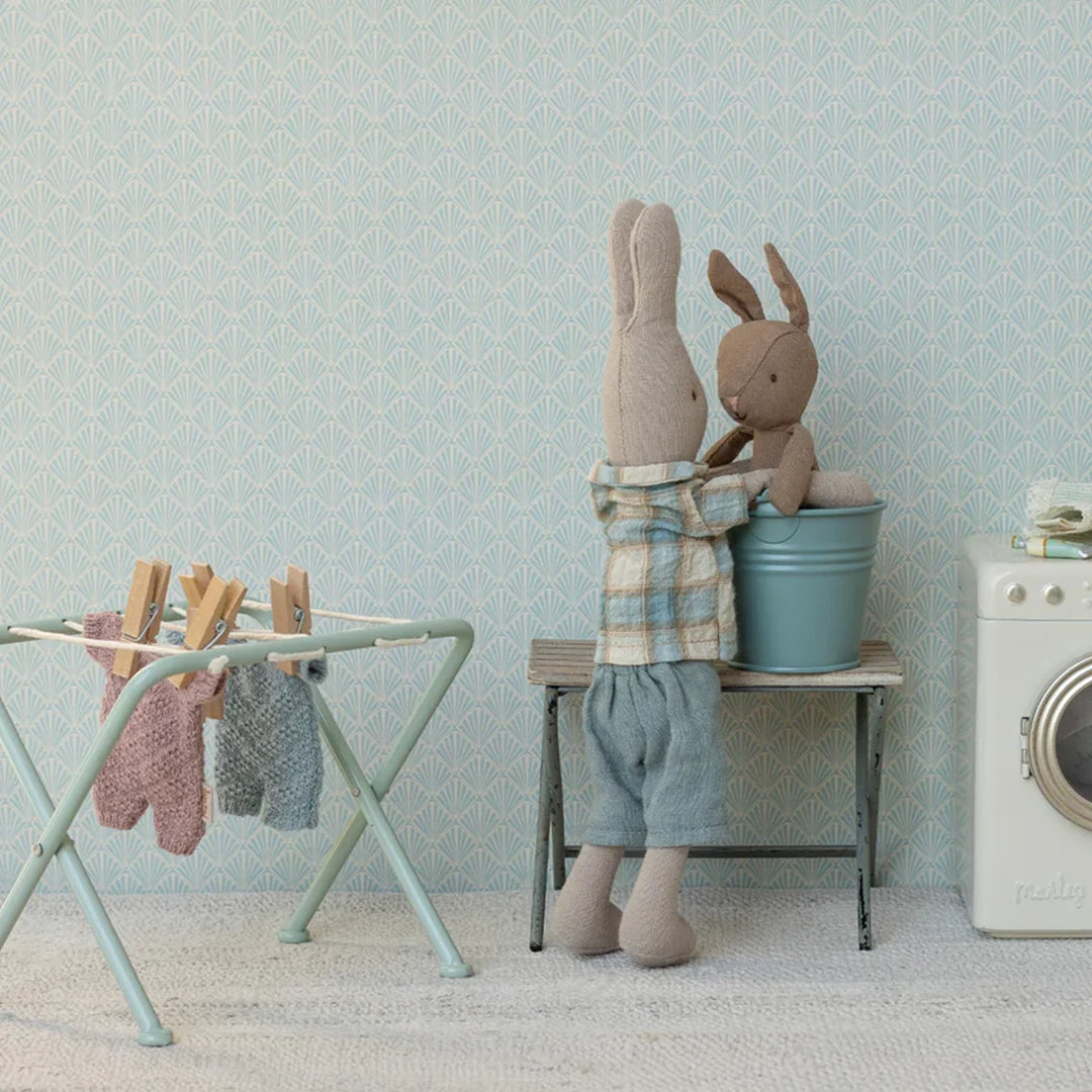 Maileg Hauswirtschaftsraum Papa Hase Kind Hase