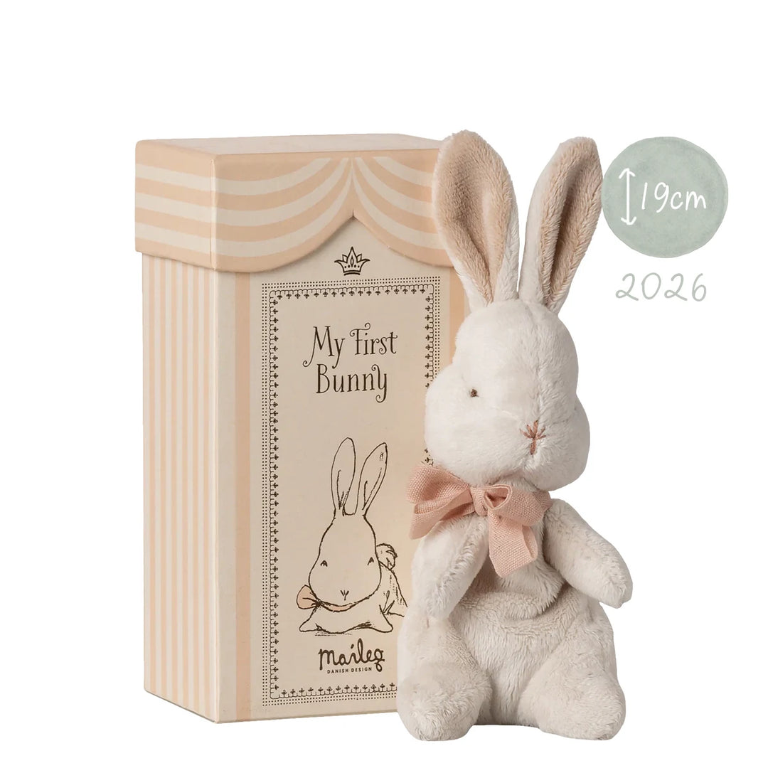 Maileg mein erster Hase My first Bunny Powder Geschenk Geburt weiß 16-6996-00
