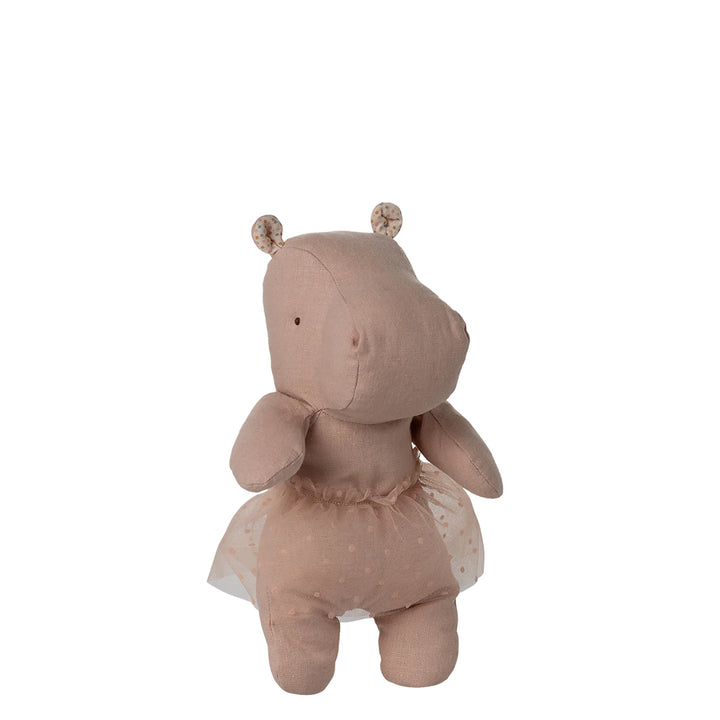 Maileg Nilpferd mit Rock "Safari Friends" - Rosa, Klein (23 cm)