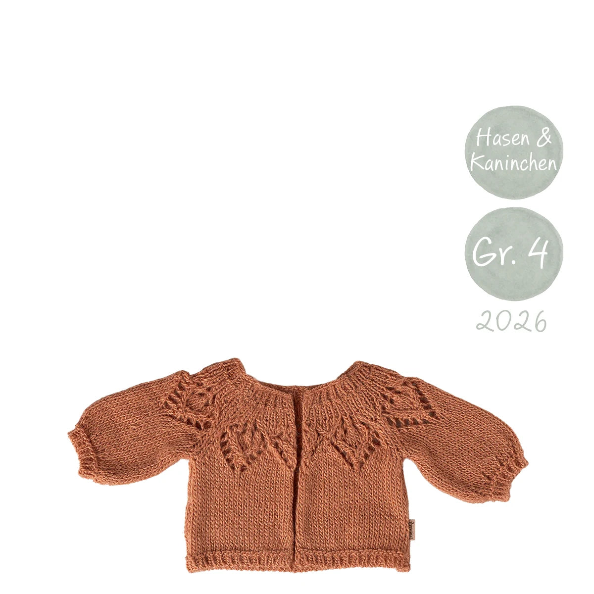 Maileg Strickjacke Hasen Kaninchen Größe 4 Vintage Rose