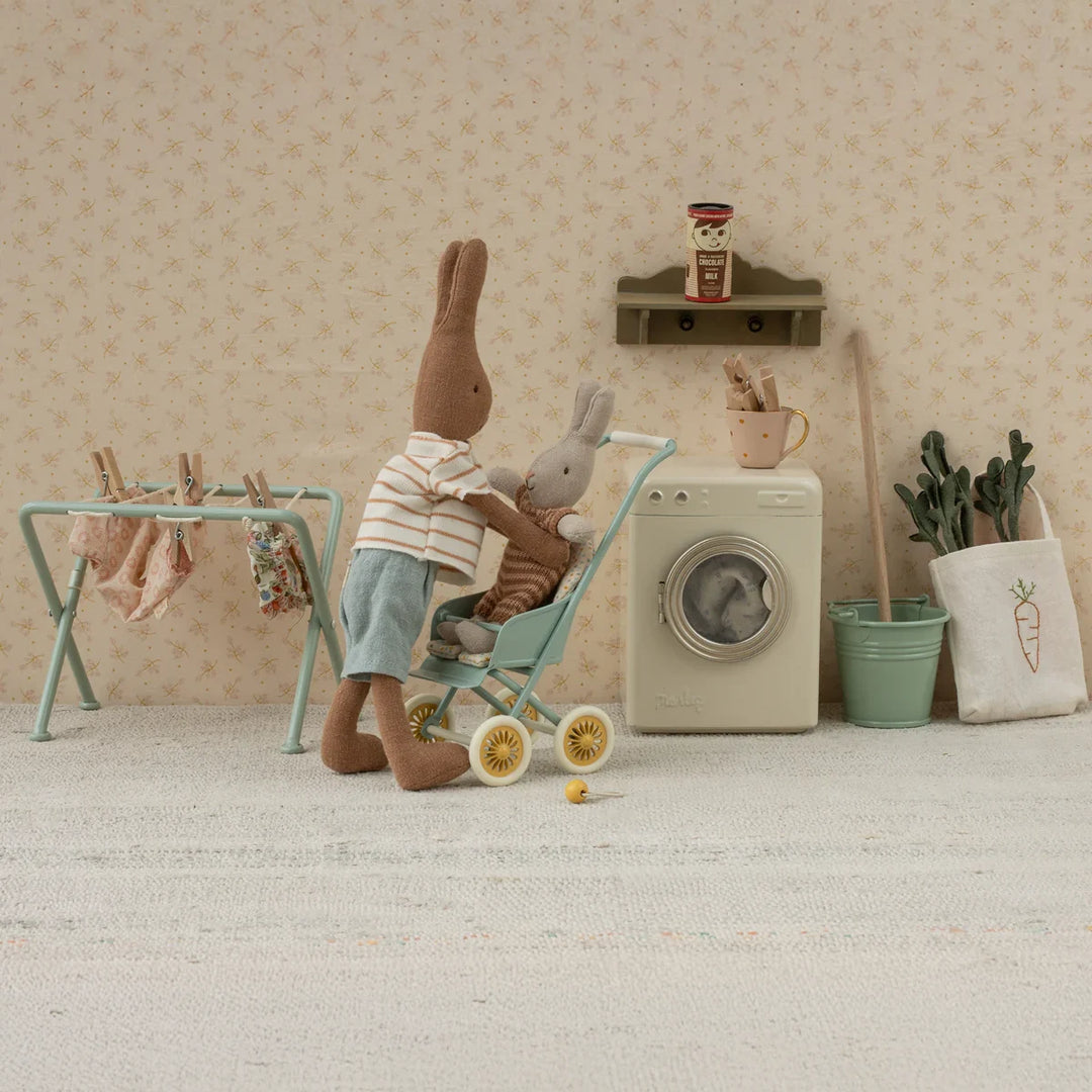 Maileg Waschmaschine Maus Hasen Kaninchen Miniatur