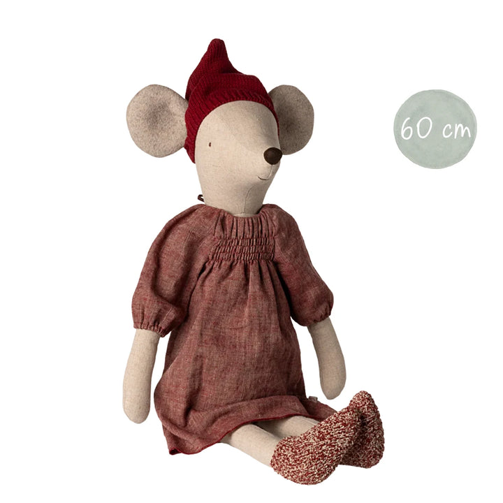Maileg Weihnachtsmaus Maxi Mädchen rot 14-5700-00