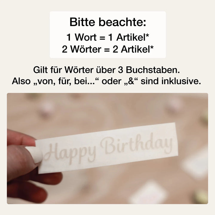 Namenssticker für Kinder-Briefkasten/Briefkasten