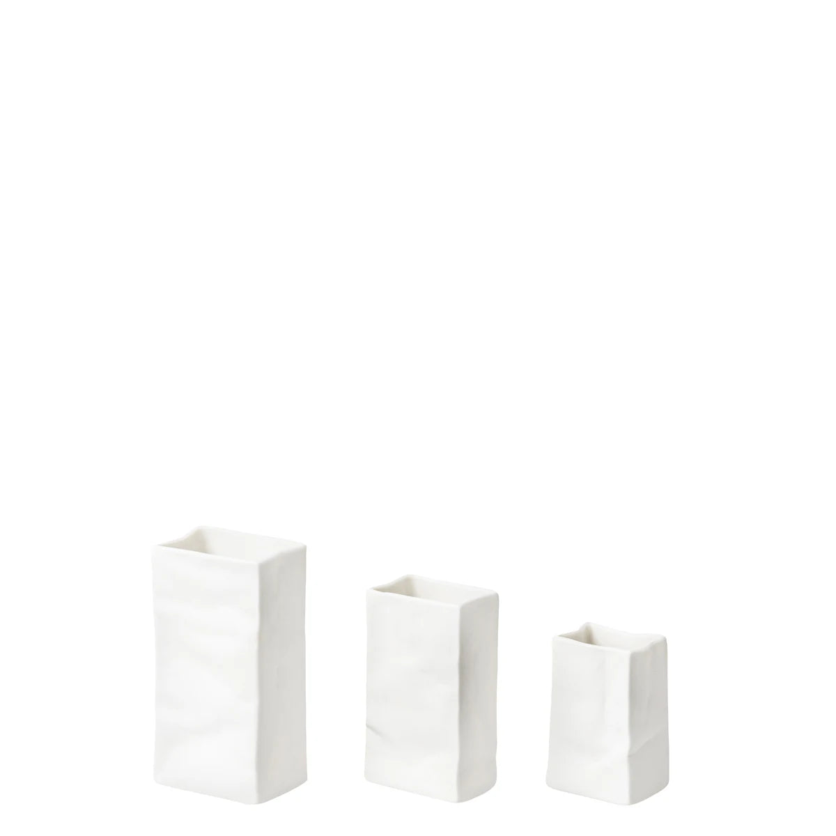 Räder Minivasen Set Porzellantüte weiß 0016808