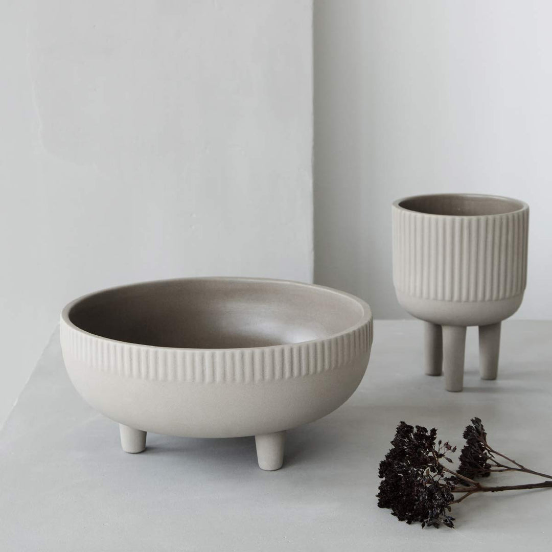 Kristina Dam Studio - Bowl Grey Engobe - M