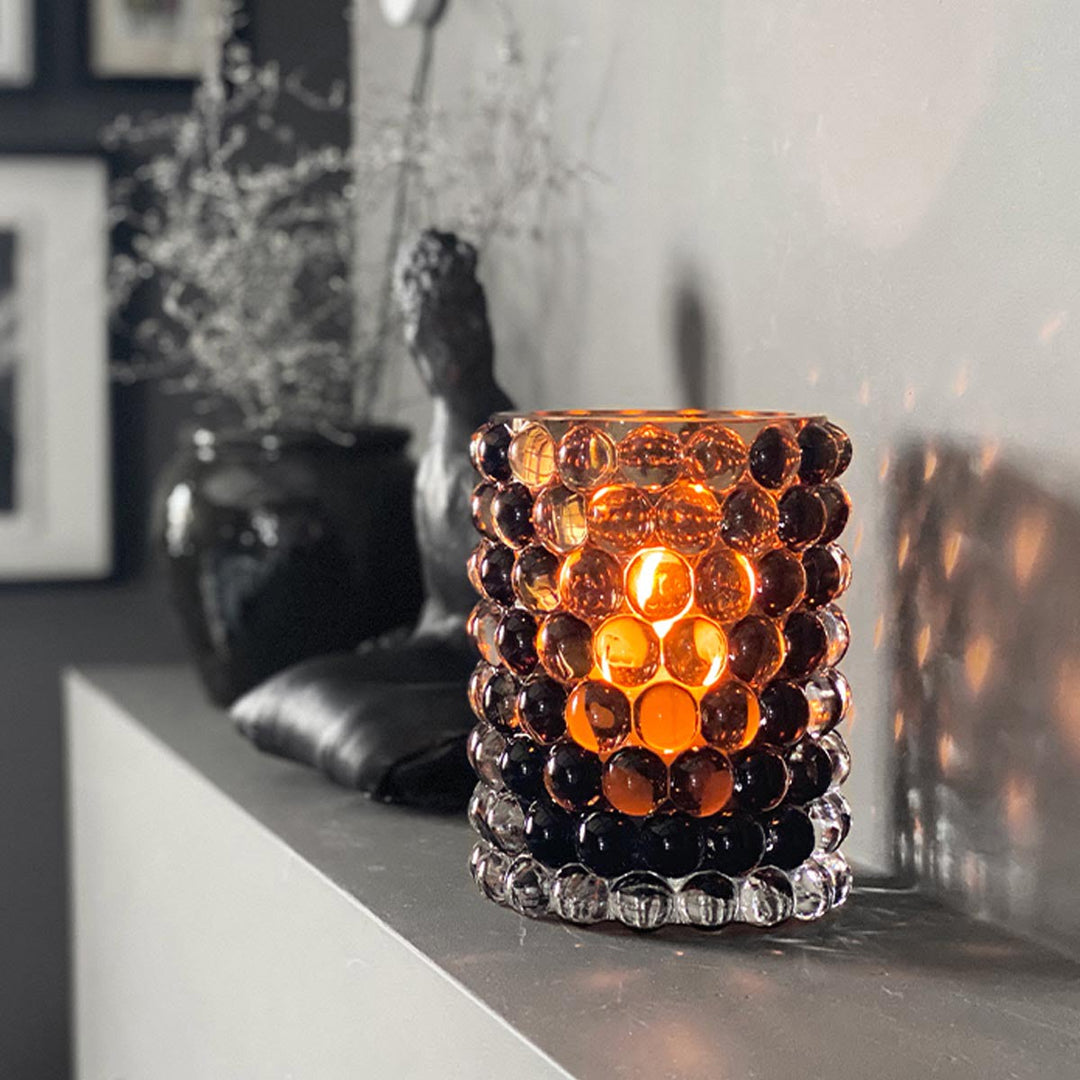 Skogsberg&amp;Smart Windlicht Vase Boule Smokey Grey | Tobacco